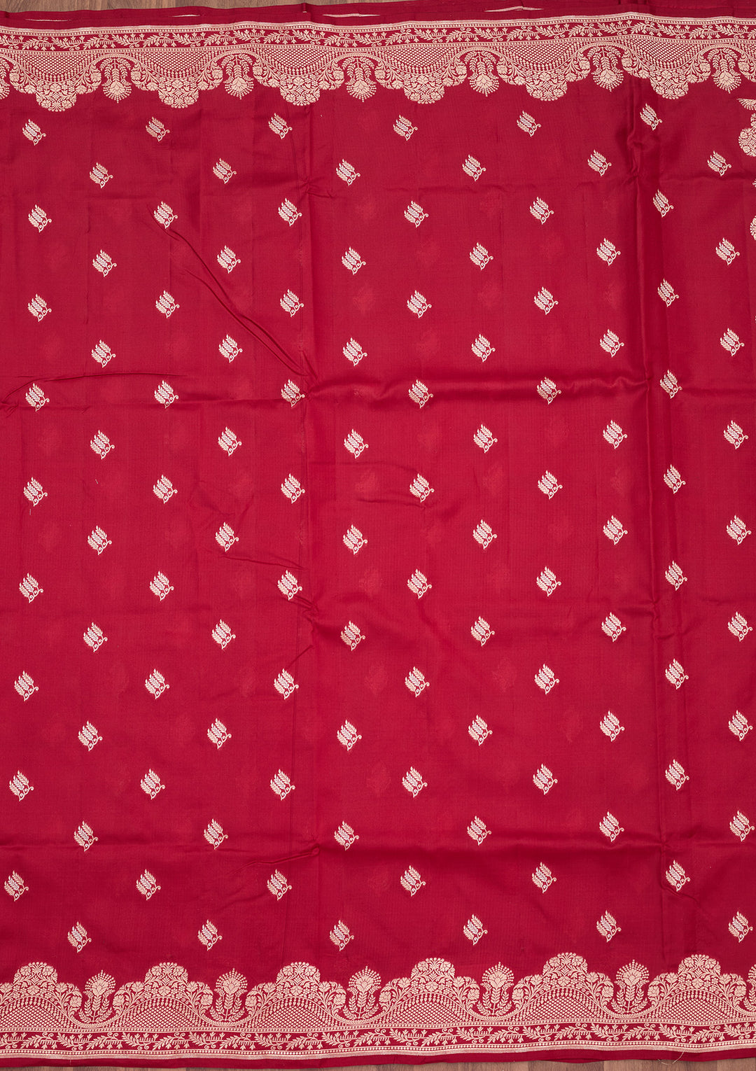 Wine Zariwork (Gold) Silk Silk_Saree