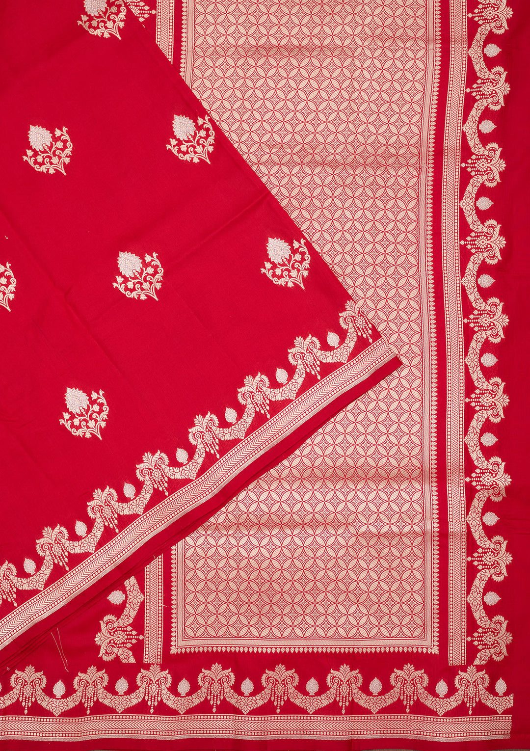 Red Zariwork Pure Silk Saree