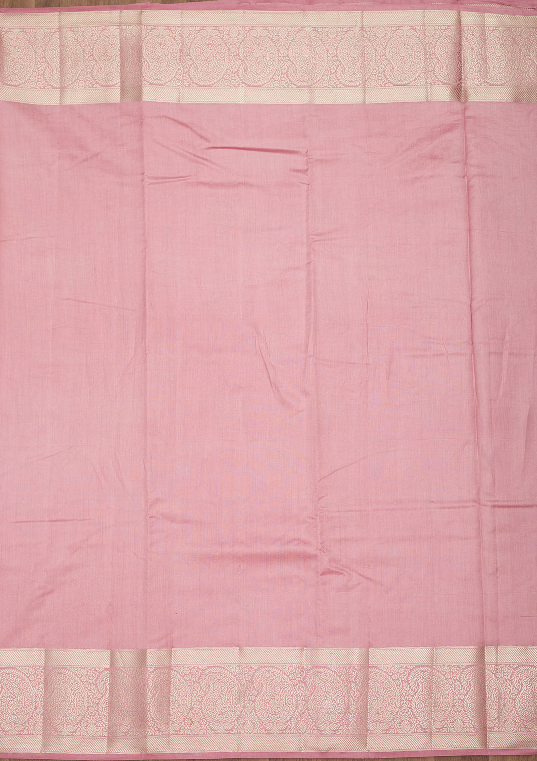 Onion Pink Silk Buti Zariwork Saree With Matching Blouse Piece