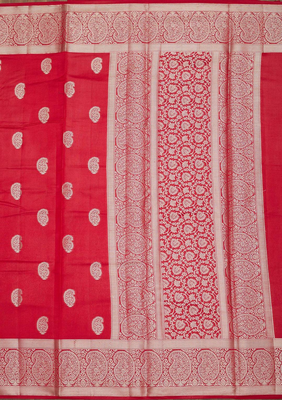 Red Zariwork Pure Silk Saree