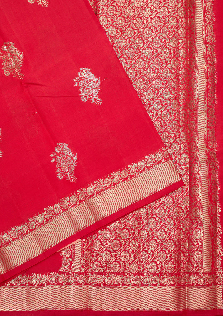 Red Zariwork Silk Saree