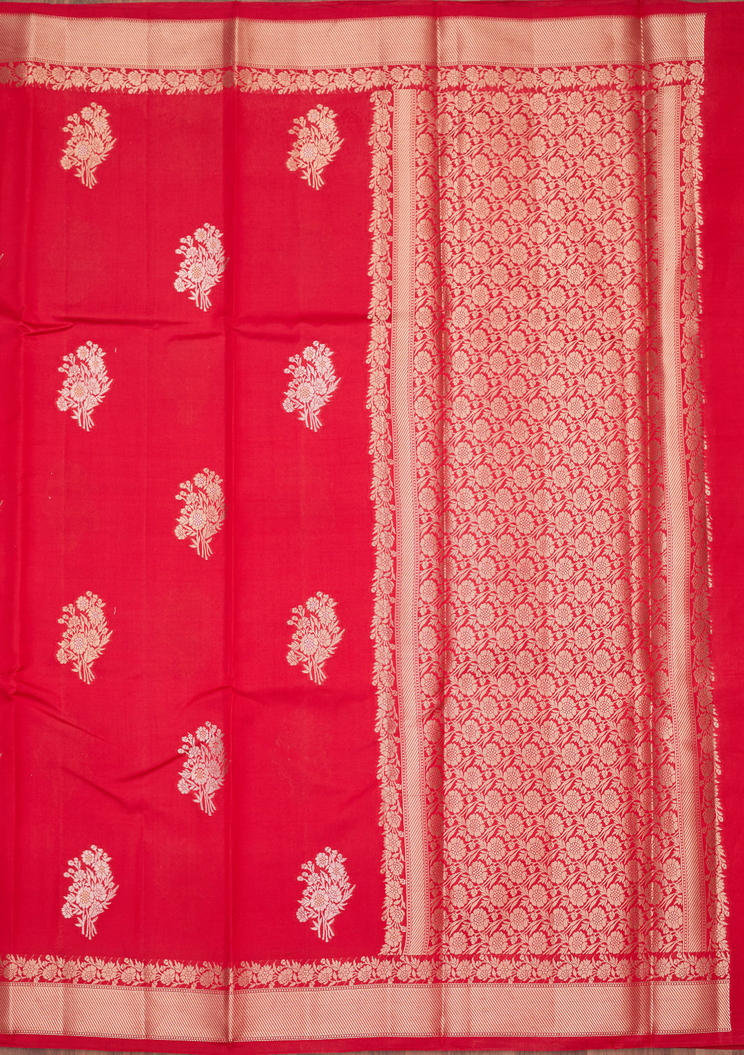Red Zariwork Silk Saree