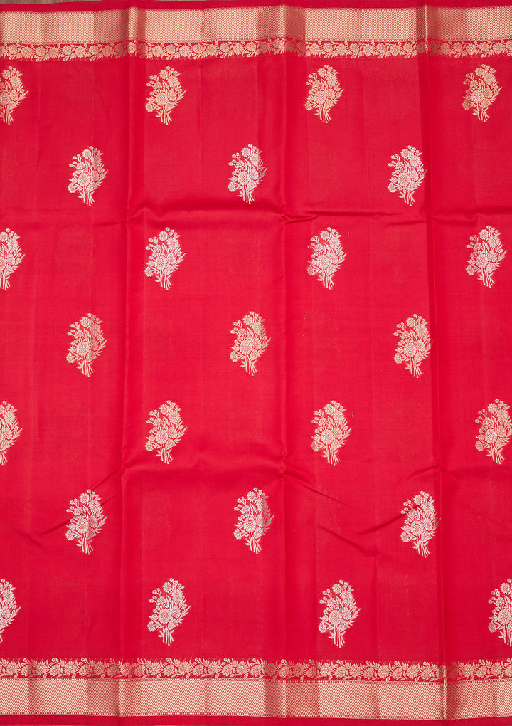 Red Zariwork Silk Saree