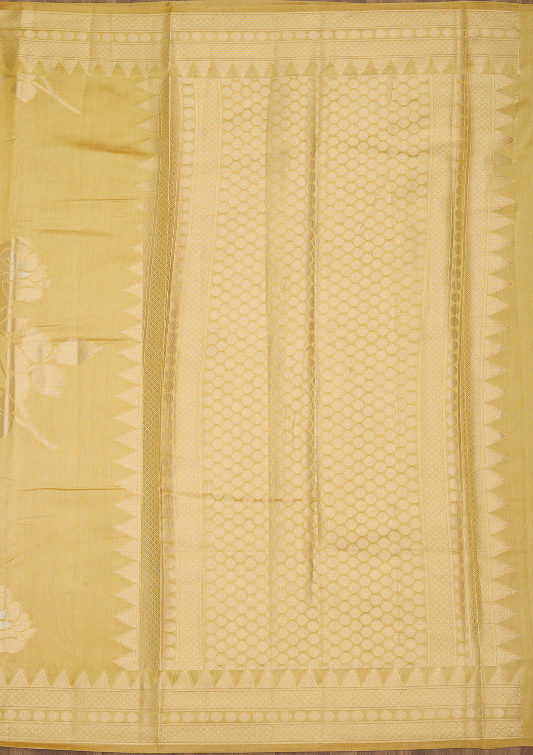 Pista Green Zariwork Pure Silk Saree