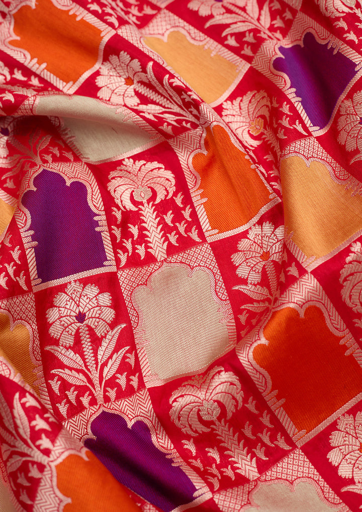 Red Zariwork Silk Silk_Saree