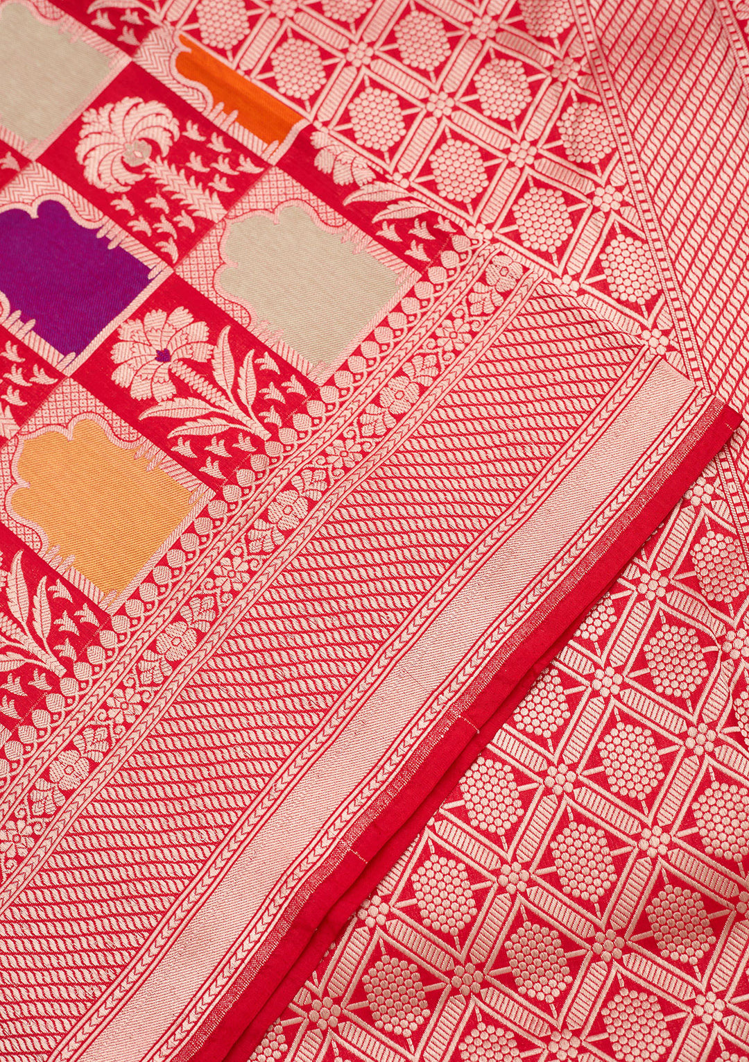 Red Zariwork Silk Silk_Saree