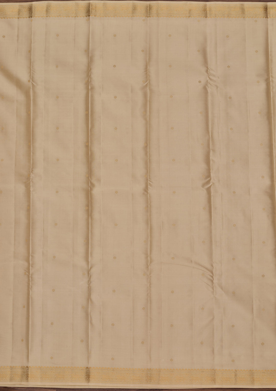 Beige Zariwork Pure Silk Saree