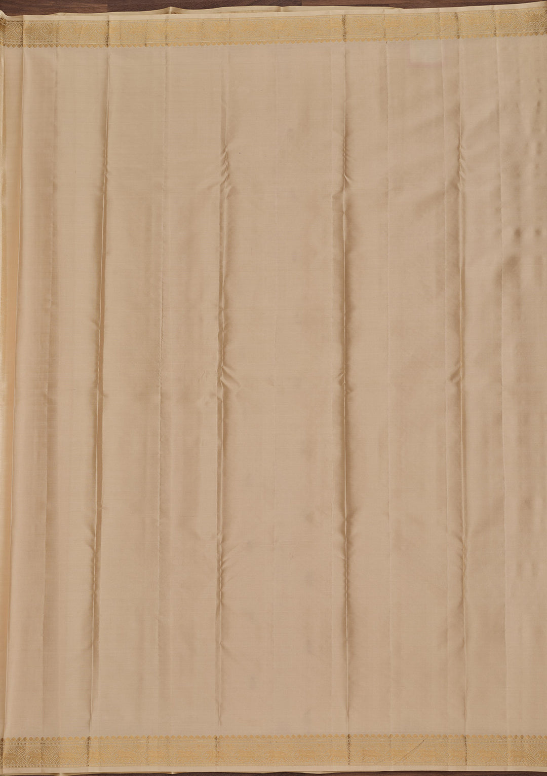 Beige Zariwork Pure Silk Saree