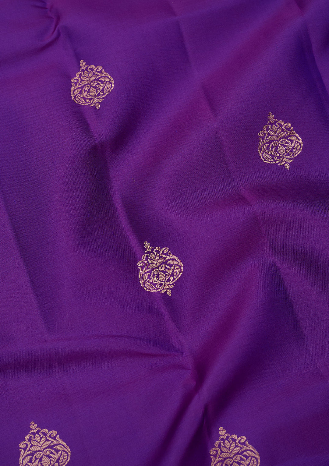 Royal Blue Pure Silk Buti Zariwork Saree With Matching Blouse Piece