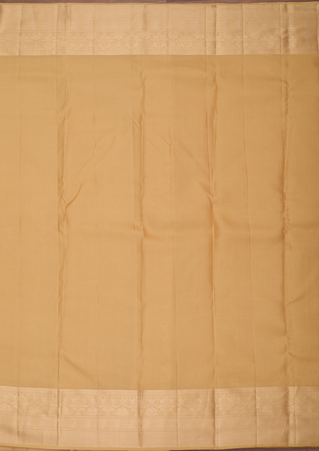Beige Pure Silk Jaal Gold Zariwork Saree With Matching Blouse Piece