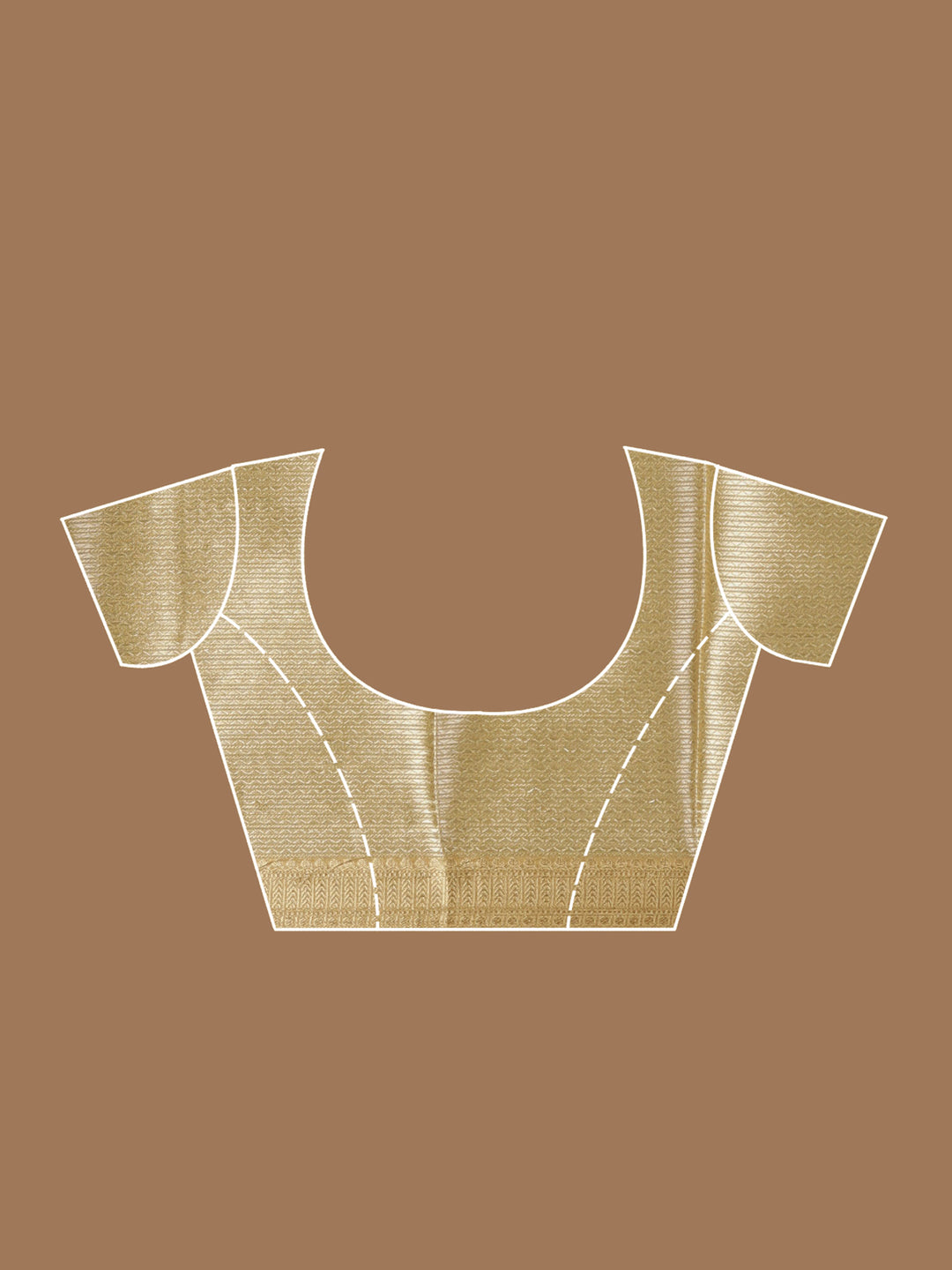 Gold Tissue Jaal Gold Zariwork Saree With Matching Blouse Piece