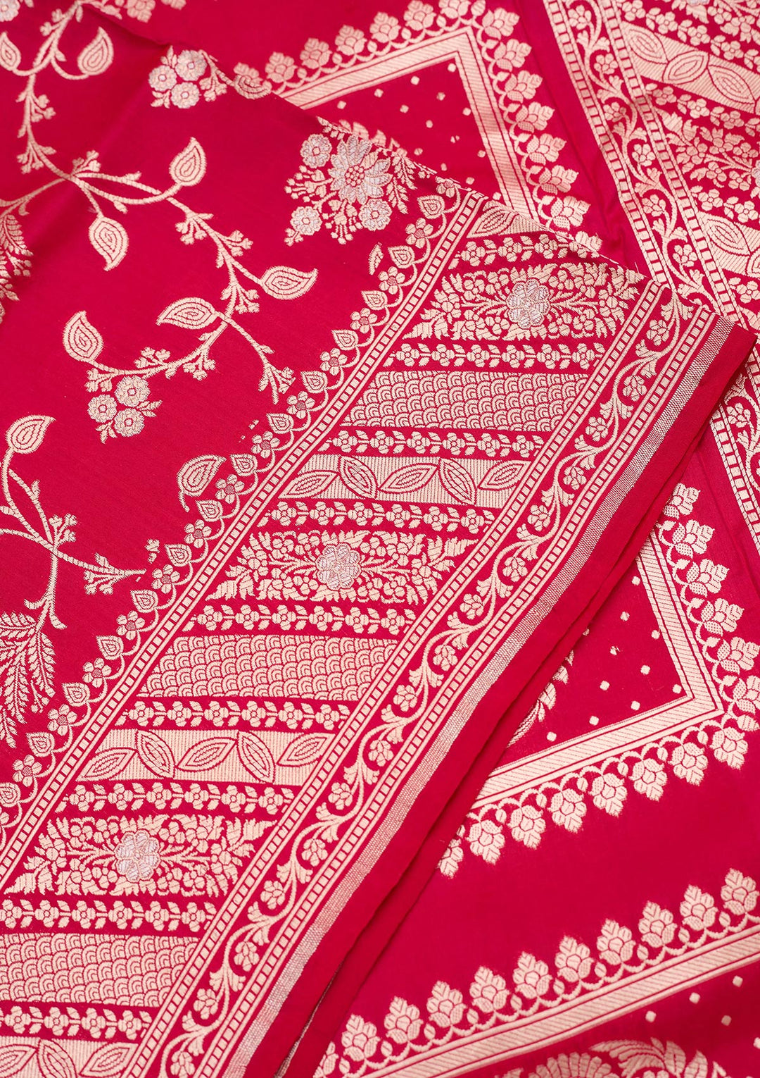 Rani Pink Zariwork (Gold) Silk Silk_Saree