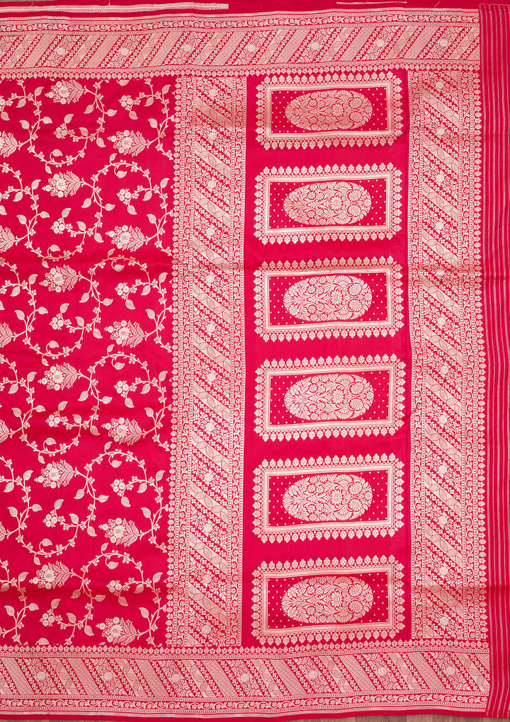 Rani Pink Zariwork (Gold) Silk Silk_Saree