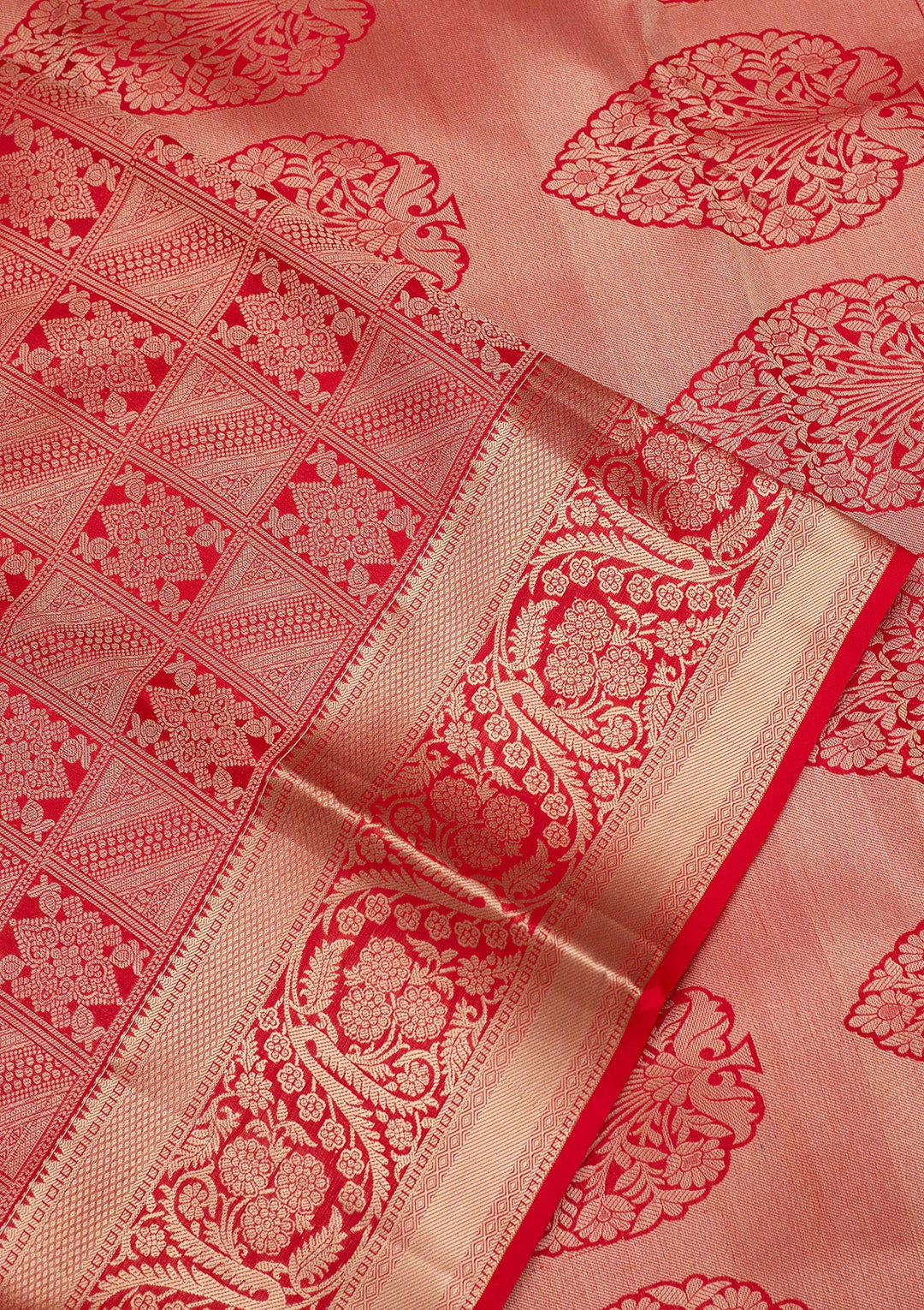 Red Zariwork Pure Silk Saree