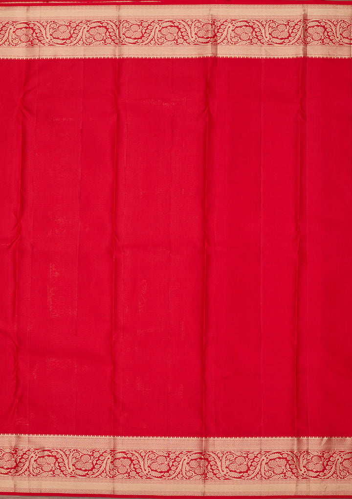 Red Zariwork Pure Silk Saree