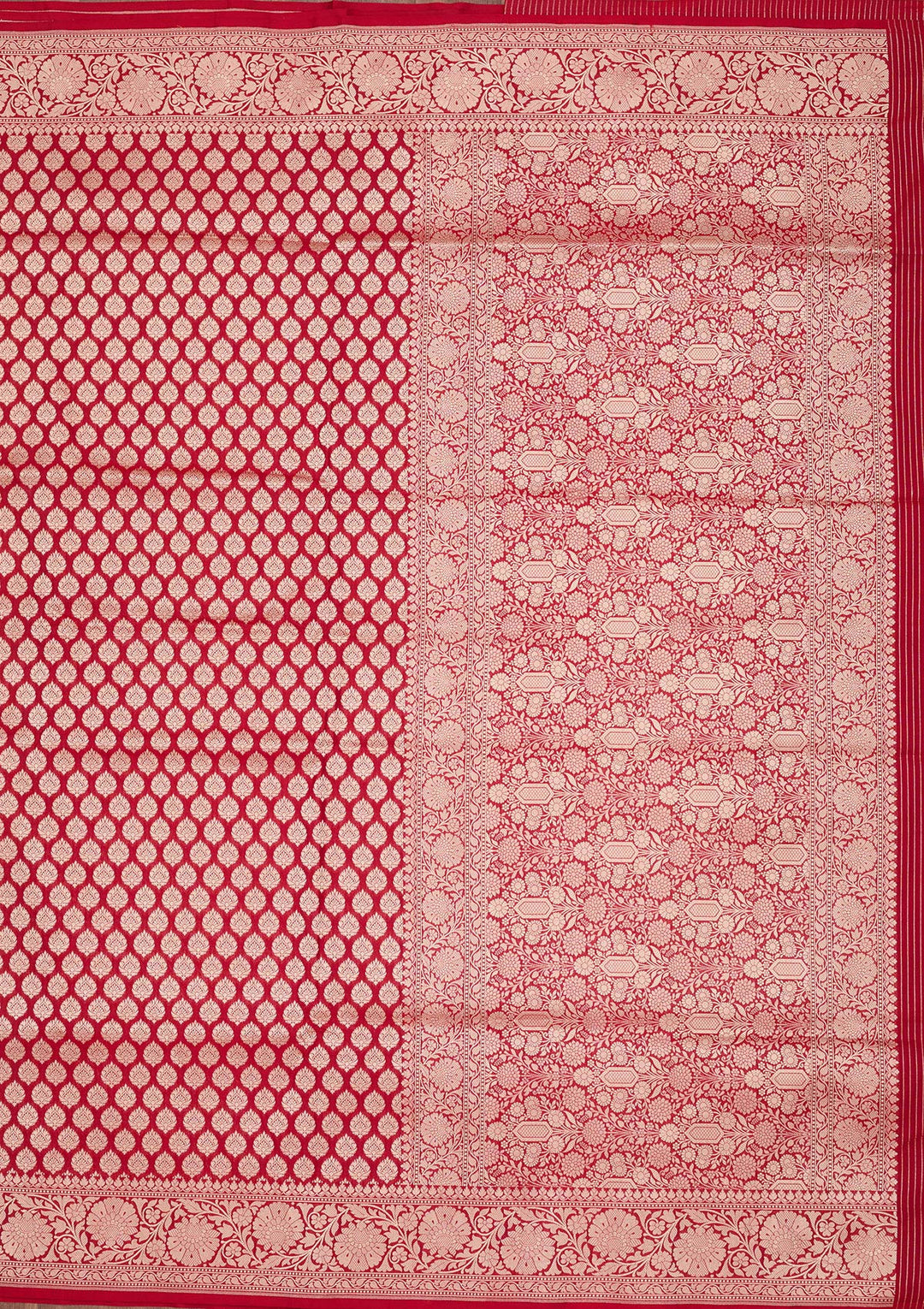 Red Zariwork Pure Silk Saree