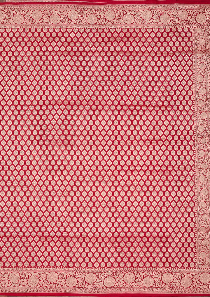 Red Zariwork Pure Silk Saree
