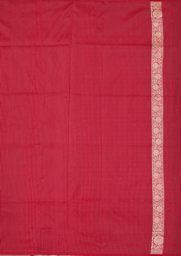 Red Zariwork Pure Silk Saree