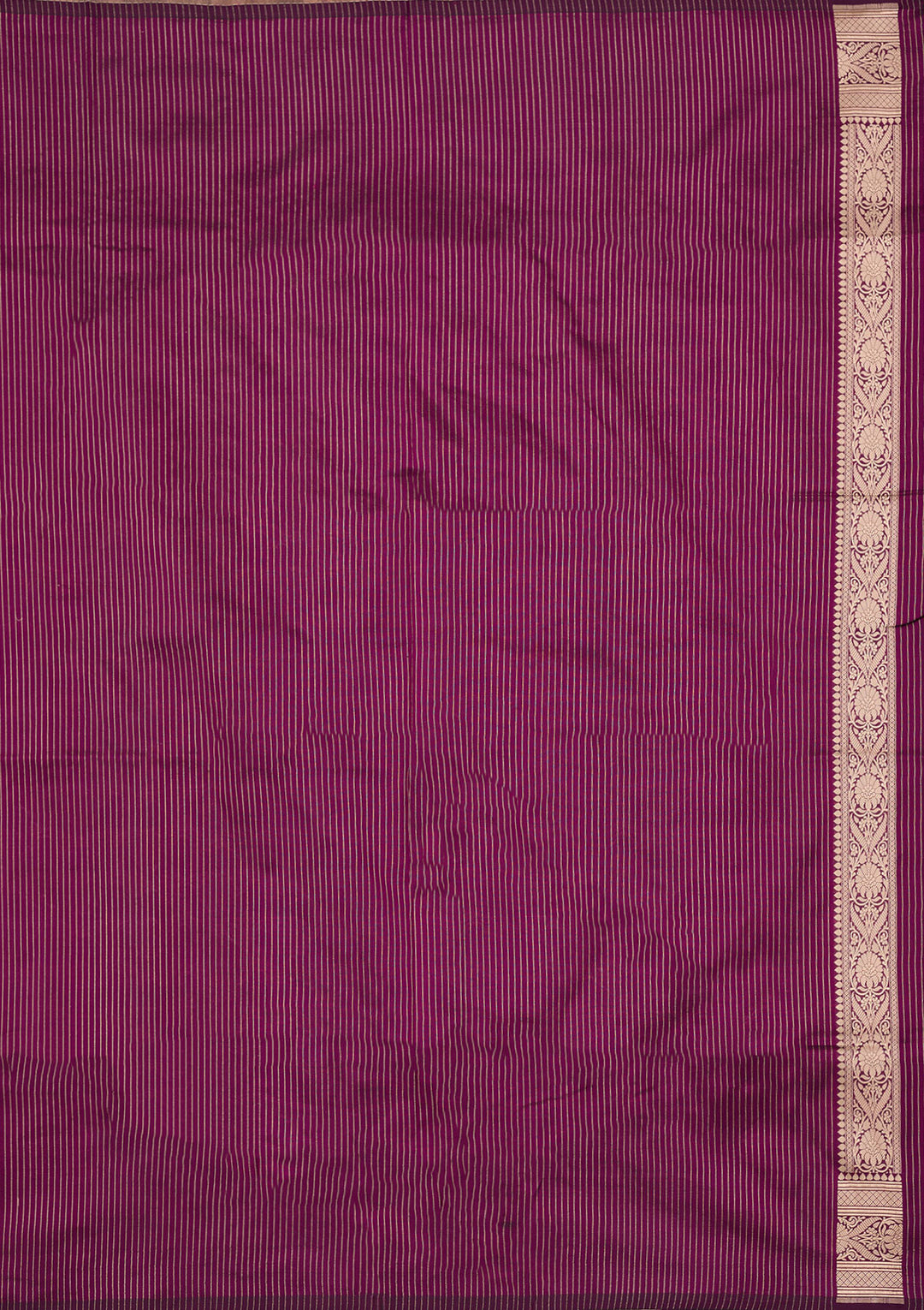 Wine Silk Jaal Zariwork Saree With Matching Blouse Piece