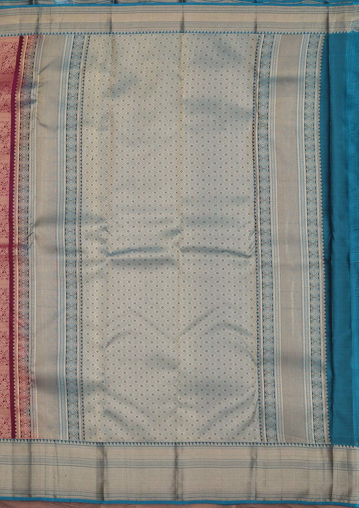 Rani Pink Zariwork Pure Silk Saree