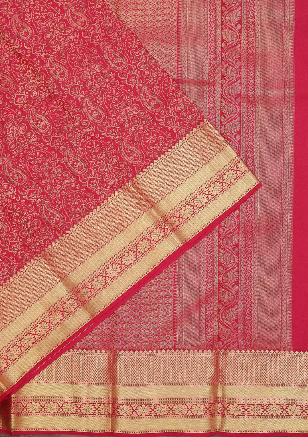 Wine Zariwork Pure Silk Saree