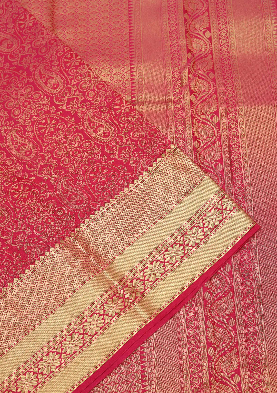 Wine Zariwork Pure Silk Saree