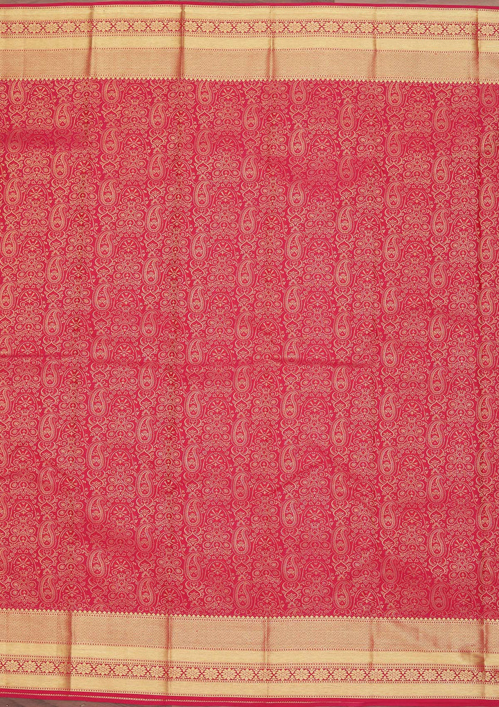 Wine Zariwork Pure Silk Saree
