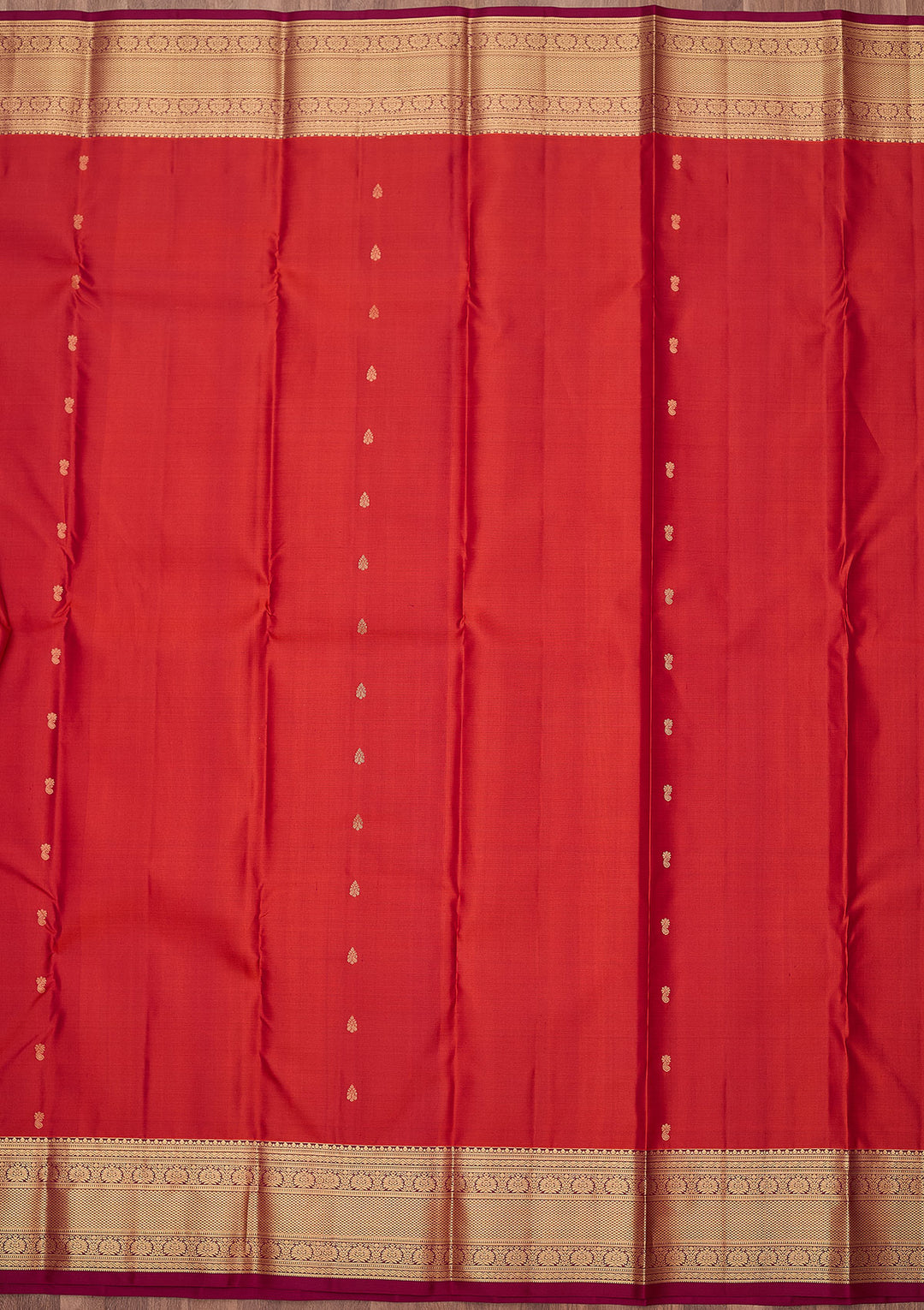 Red Zariwork (Gold) Pure Silk Silk_Saree