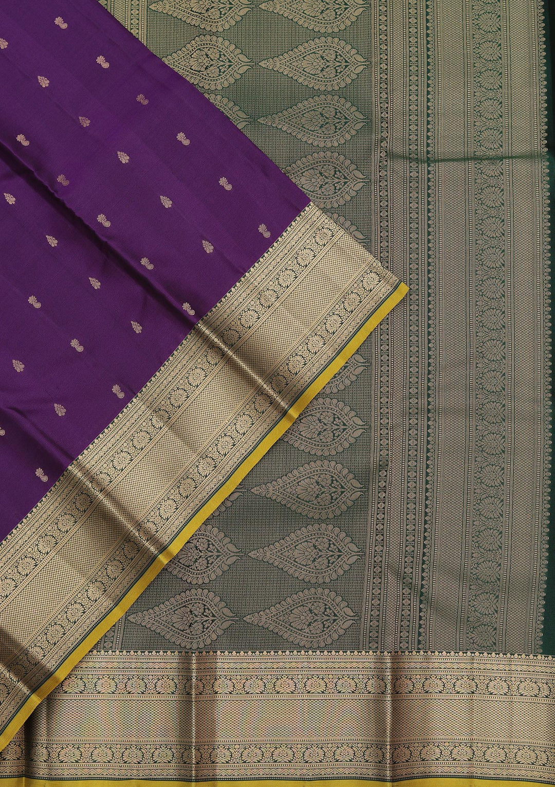 Purple Zariwork Pure Silk Saree
