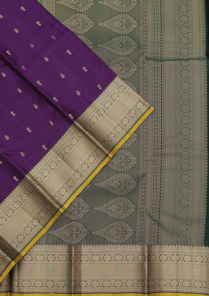 Purple Zariwork Pure Silk Saree
