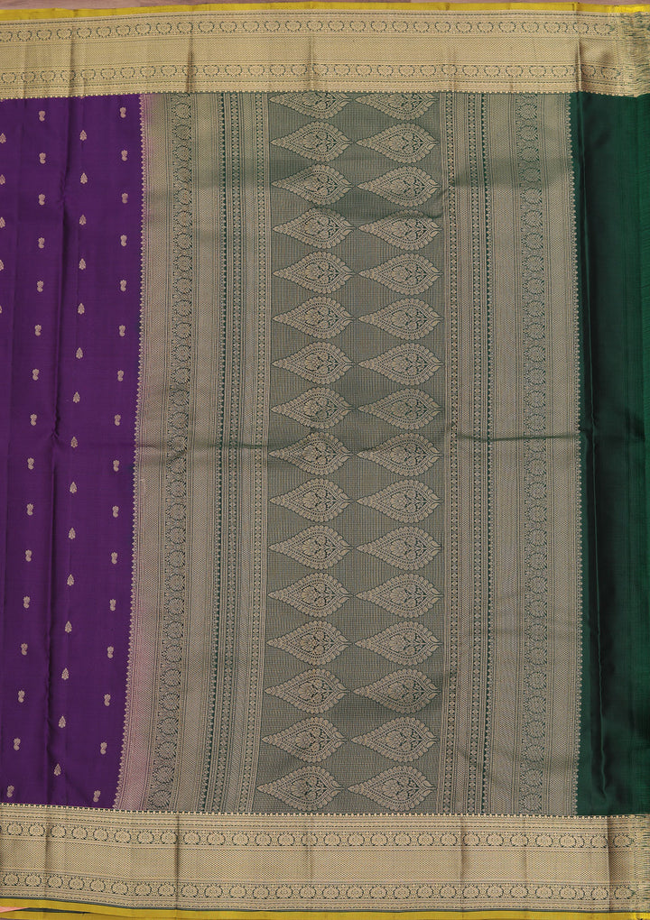 Purple Zariwork Pure Silk Saree