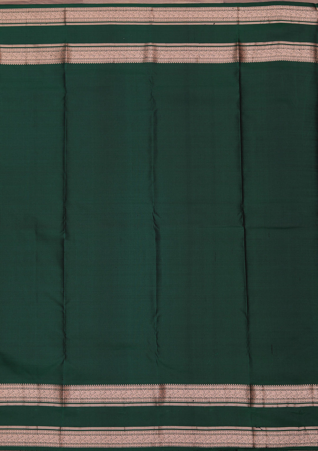 Bottle Green Zariwork Pure Silk Saree