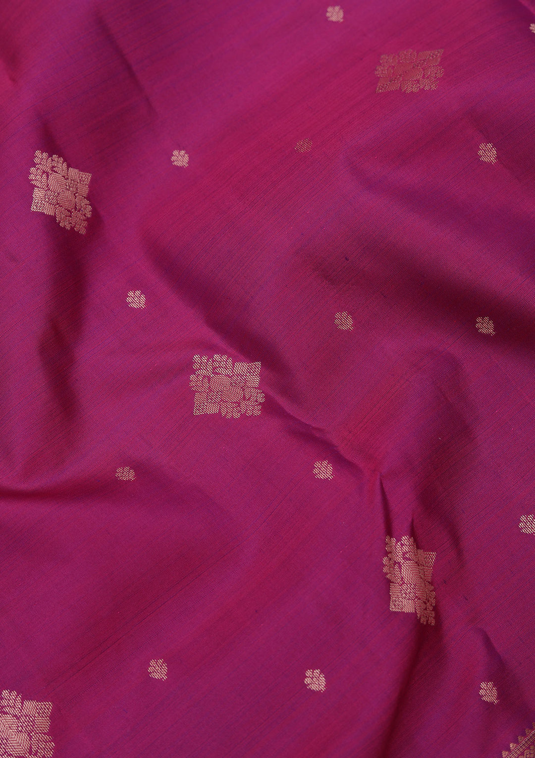 Wine Pure Silk Buti Zariwork Saree With Matching Blouse Piece