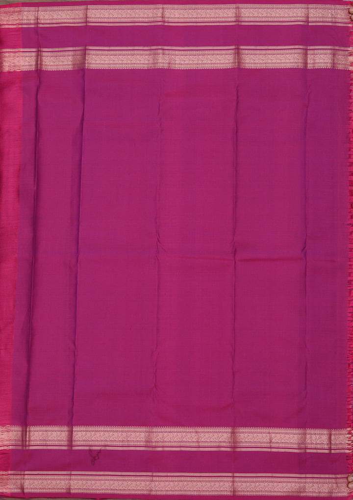 Wine Pure Silk Buti Zariwork Saree With Matching Blouse Piece