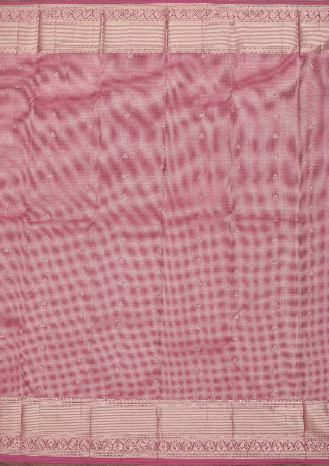 Onion Pink Zariwork Pure Silk Saree