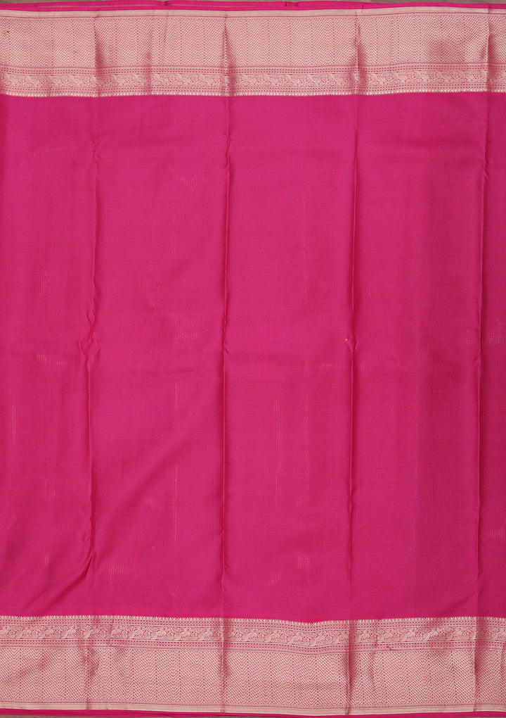 Wine Pure Silk Checks Zariwork Saree With Matching Blouse Piece