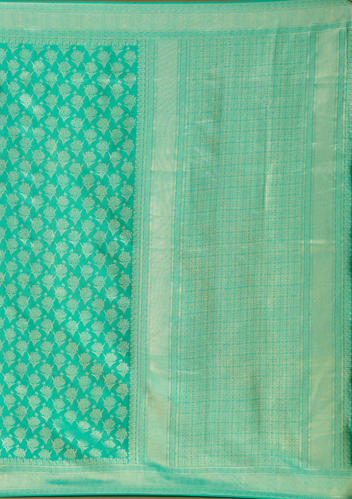 Green Zariwork (Gold) Silk Saree