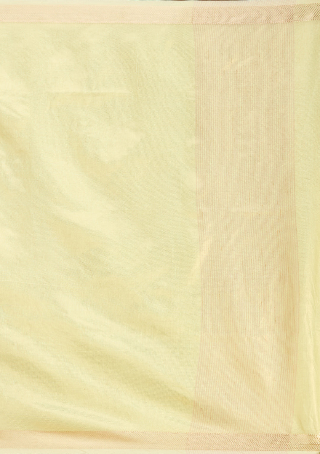 Pista Green Silk Plain Gold Zariwork Saree With Matching Blouse Piece