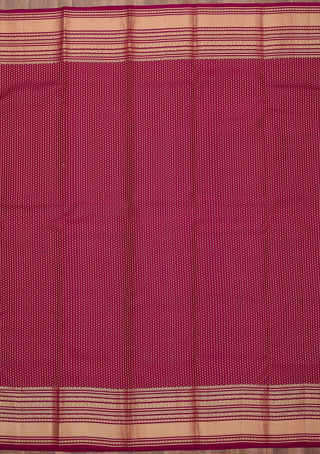 Wine Zariwork (Gold) Pure Silk Silk_Saree