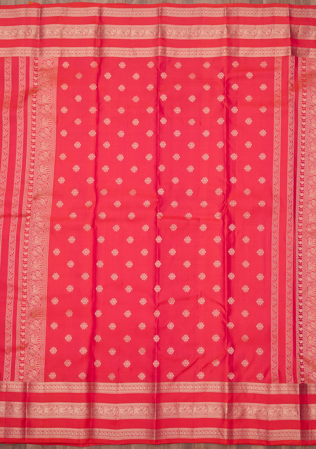 Rani Pink Zariwork (Gold) Pure Silk Silk_Saree