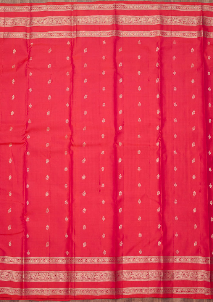 Rani Pink Zariwork (Gold) Pure Silk Silk_Saree