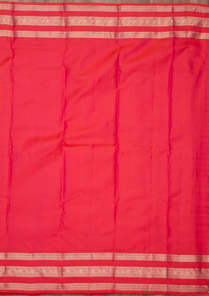 Rani Pink Zariwork (Gold) Pure Silk Silk_Saree