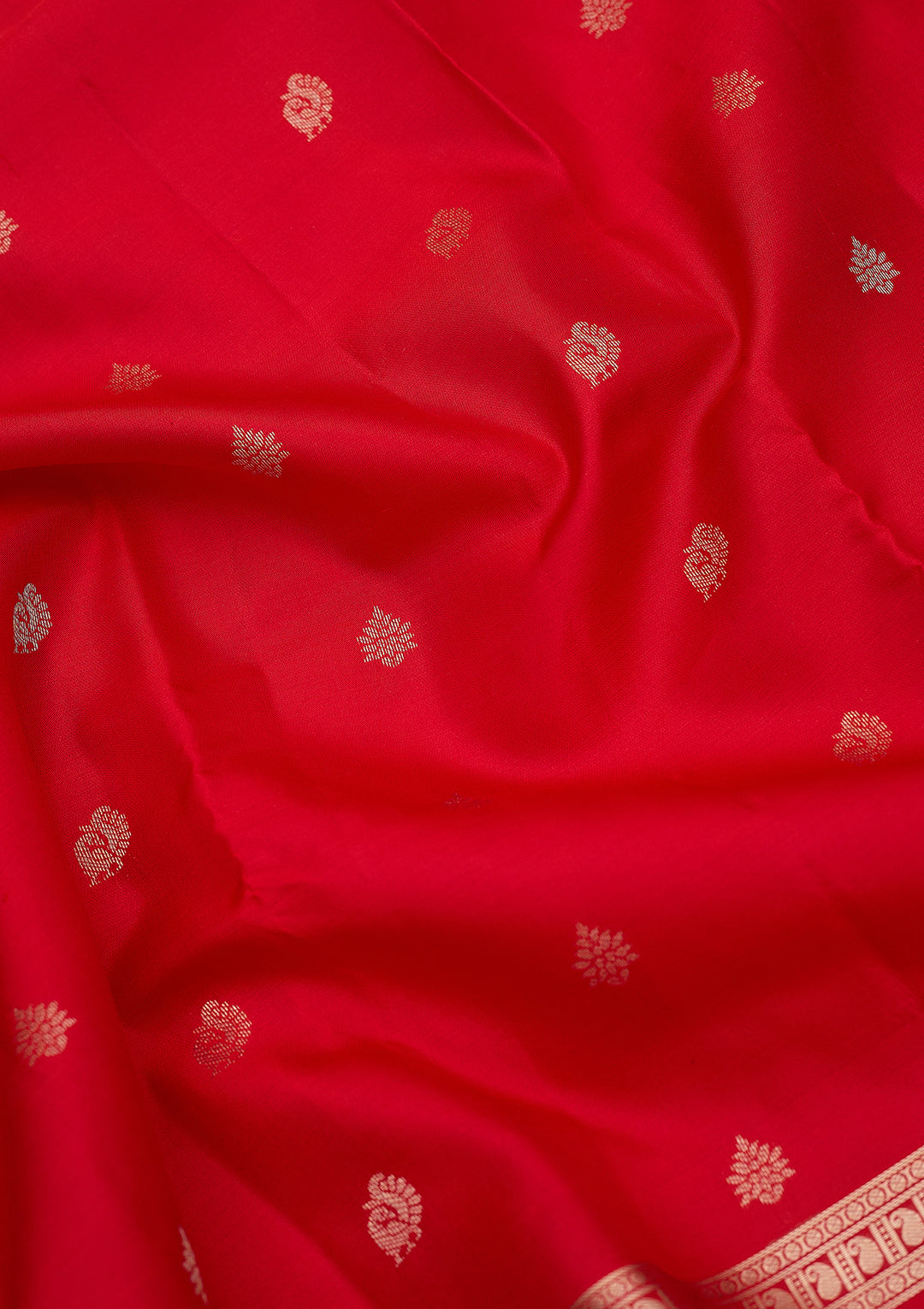Red Zariwork (Gold) Pure Silk Silk_Saree