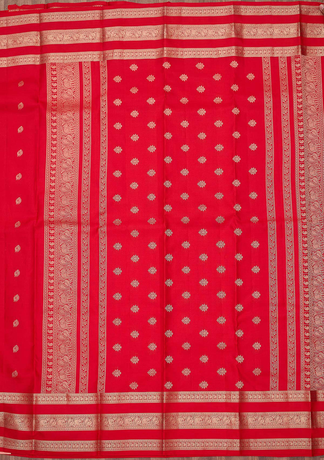Red Zariwork (Gold) Pure Silk Silk_Saree