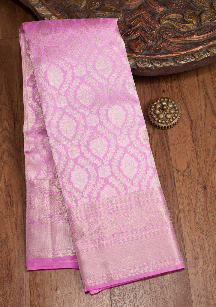 Lavender Zariwork (Gold) Pure Silk Silk_Saree