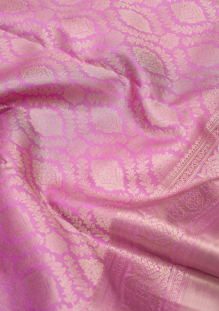 Lavender Zariwork (Gold) Pure Silk Silk_Saree