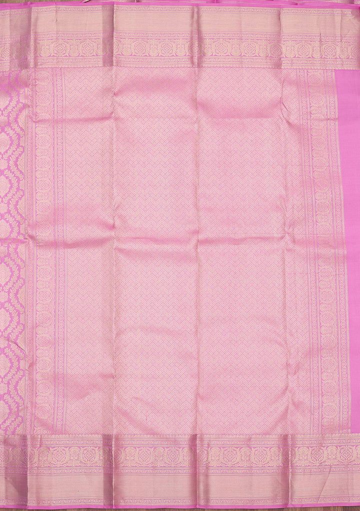 Lavender Zariwork (Gold) Pure Silk Silk_Saree