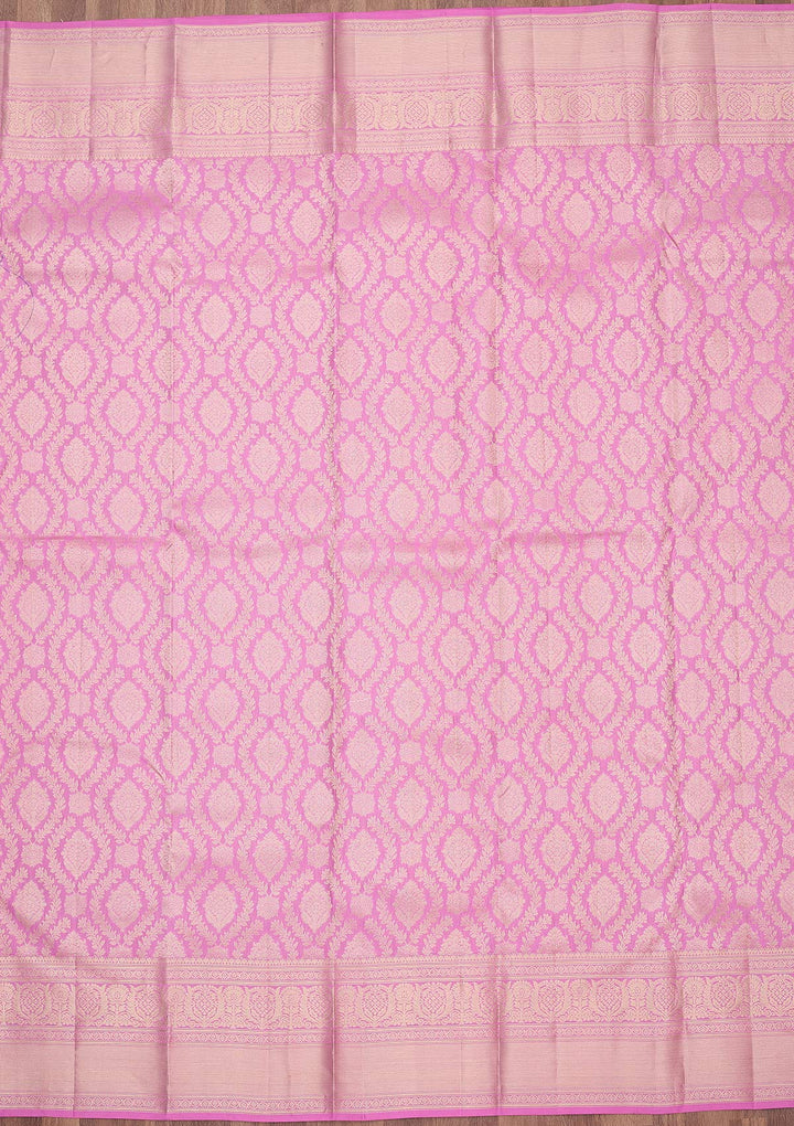 Lavender Zariwork (Gold) Pure Silk Silk_Saree