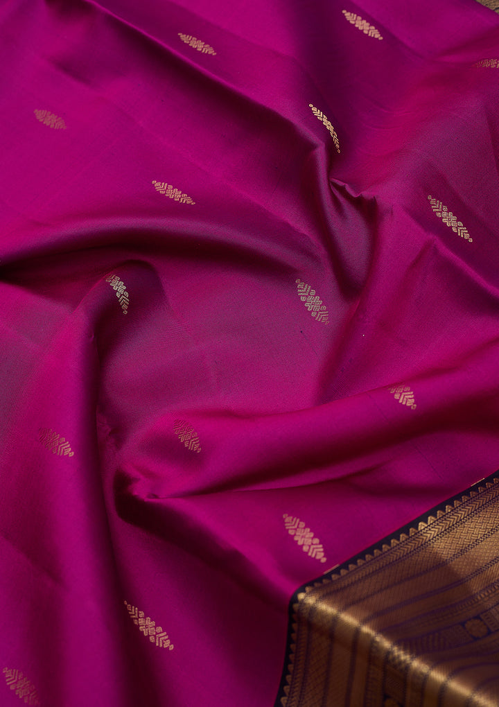 Violet Zariwork (Gold) Silk Silk_Saree