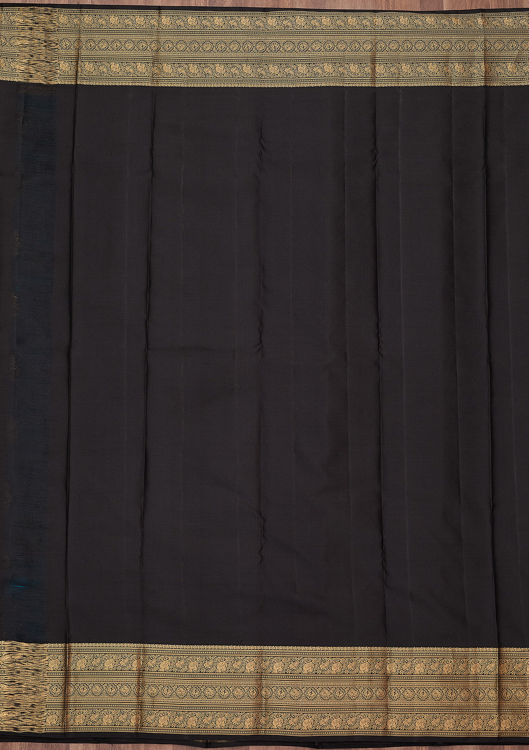 Blue Zariwork (Gold) Silk Silk_Saree